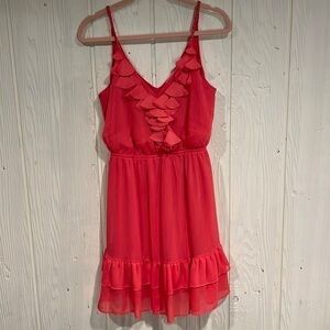 Double Zero Coral Dress, Size M